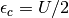 \epsilon_c=U/2